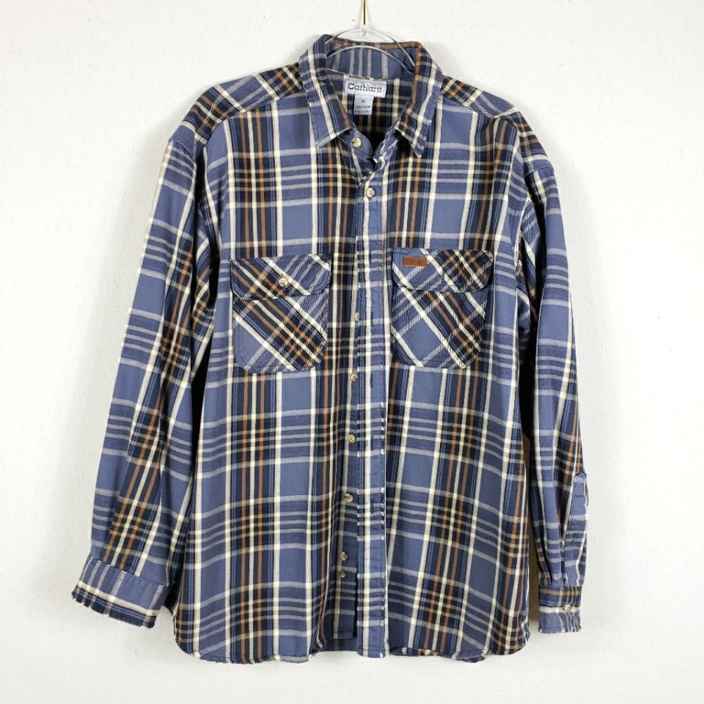 Carhartt Plaid Flannel Shirt 100% Cotton